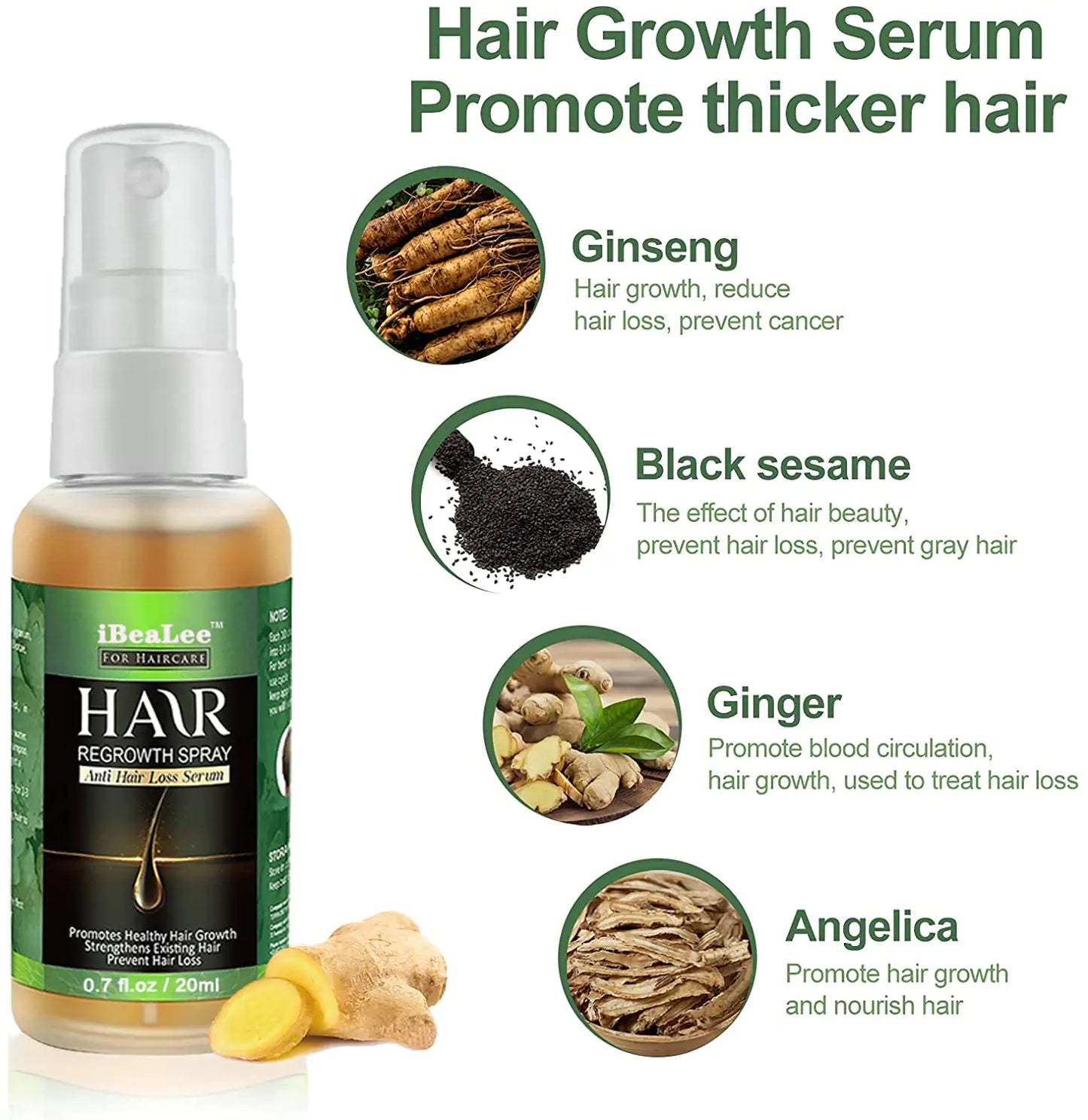 Hair Growth Spray Ginger